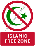 Large Islamic Free Zone Sticker - Everything Ulster