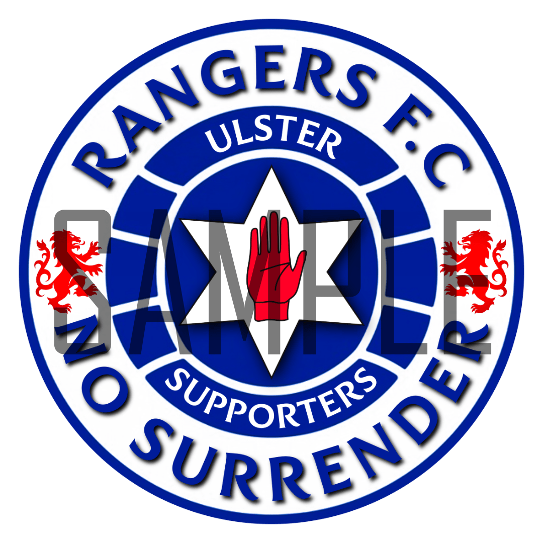 Rangers FC Ulster Supporters Sticker - Everything Ulster